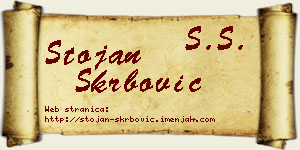 Stojan Škrbović vizit kartica